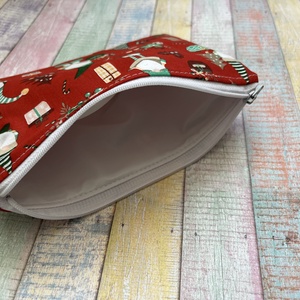 Manó mintás uzsonnás tasak/ zsák/ csomagoló - karácsony - mikulás - mikulás zsák - Meska.hu