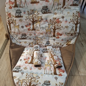 Etetőszékhuzat bármilyen típusú etetőszékbe, pamutvászon anyagból. - otthon & életmód - babaszoba, gyerekszoba - babaszoba, gyerekszoba - Meska.hu