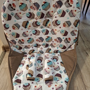 Etetőszékhuzat bármilyen tipusú etetőszékbe,  pamutvászon (NEM VÍZHATLAN ) anyagból  - otthon & életmód - babaszoba, gyerekszoba - babaszoba, gyerekszoba - Meska.hu