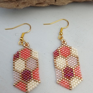 Rosegold fülbevaló - ékszer - fülbevaló - lógó fülbevaló - Meska.hu