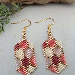 Rosegold fülbevaló - ékszer - fülbevaló - lógó fülbevaló - Meska.hu