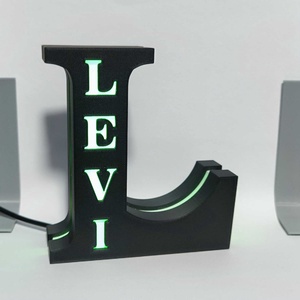 Egyedi Betűformájú LED Lámpa - Meska.hu