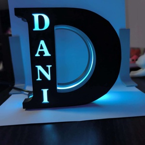 Egyedi Betűformájú LED Lámpa - otthon & életmód - lámpa - hangulatlámpa - Meska.hu