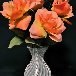 Selyemfény � Modern Geometrikus Váza - Meska.hu