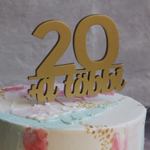20 +a többi születésnapi tortadísz / hűtőmágnes Humoros tortadekoráció -  - Meska.hu