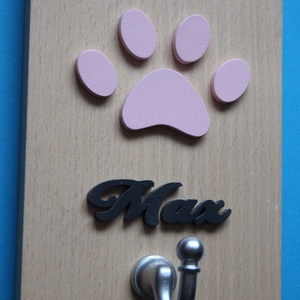 Kutyapóráz tartó fogas Póráz akasztó Kutyás fogas Poráz fogas Tappancsos fogas - otthon & életmód - kisállatoknak - kutyáknak - Meska.hu