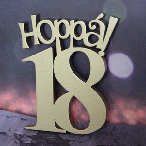 Hoppá 18, 18. születésnapi humoros tortadísz /hűtőmágnes Tortadekoráció Születésnapi tortadísz - otthon & életmód - konyhafelszerelés, tálalás - Meska.hu
