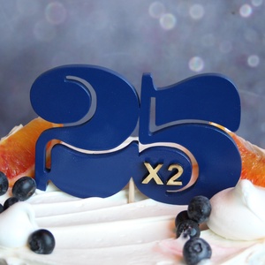 Örökifjú tortadísz / hűtőmágnes, Számolós 25 X 2 születésnapi humoros tortadísz Tortadekoráció Születésnapi tortadísz - otthon & életmód - konyhafelszerelés, tálalás - Meska.hu