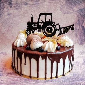 Traktor születésnapi  tortadísz /hűtőmágnes Mezőgazdasági tortadekoráció Születésnapi tortadísz - otthon & életmód - konyhafelszerelés, tálalás - Meska.hu