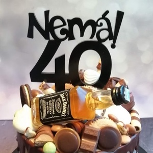 Nemá40! 40. születésnapi humoros tortadísz /hűtőmágnes Tortadekoráció Születésnapi tortadísz - otthon & életmód - konyhafelszerelés, tálalás - sütés, főzés - sütidísz - Meska.hu