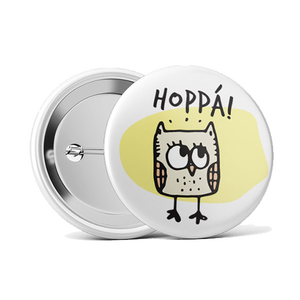 Hoppá! kitűző, Ékszer, Kitűző és Bross, Fotó, grafika, rajz, illusztráció, MESKA