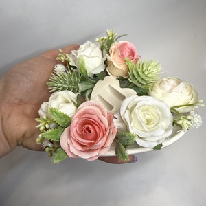 Szív apró rózsás esküvői gyűrűtartó - esküvő - kiegészítők - gyűrűtartó & gyűrűpárna - Meska.hu