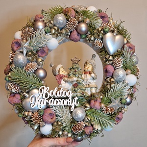 Karácsonyi ajtódísz kopogtató  - Meska.hu