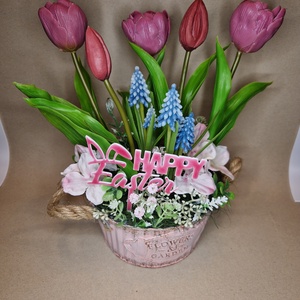 Asztaldísz tavaszi dekor, húsvéti  - Meska.hu