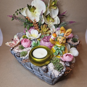 Asztaldísz tavaszi dekor, húsvéti  - Meska.hu