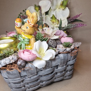 Asztaldísz tavaszi dekor, húsvéti  - otthon & életmód - dekoráció - húsvéti asztaldíszek - Meska.hu