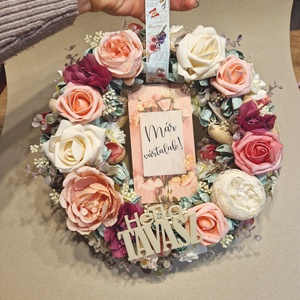 Ajtódísz, kopogtató, virágkoszorú - otthon & életmód - dekoráció - ajtó- és ablak dekoráció - ajtódísz & kopogtató - Meska.hu