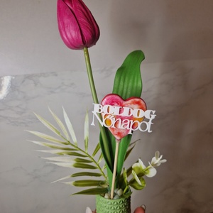 Nőnapi, anyáknapi mini virág, Otthon & Életmód, Virágdekoráció, Virágdíszek, Asztali virágdísz, Virágkötés, MESKA