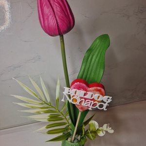 Nőnapi, anyáknapi mini virág - otthon & életmód - virágdekoráció - virágdíszek - asztali virágdísz - Meska.hu