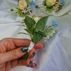 Vőlegény, tanu, vőfély, örömapa kitűző - esküvő - kiegészítők - kitűző - Meska.hu