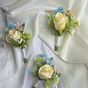 Vőlegény, tanu, vőfély, örömapa kitűző - esküvő - kiegészítők - kitűző - Meska.hu