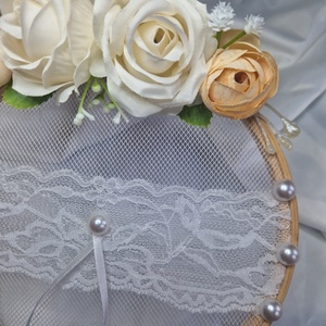 Gyűrűtartó keret,  gyűrűpárna, esküvőre, fotózáshoz  - esküvő - kiegészítők - gyűrűtartó & gyűrűpárna - Meska.hu