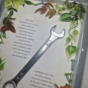 Autumn esküvői, szülőköszöntő epoxy kerettel szerszámmal - esküvő - emlék & ajándék - szülőköszöntő ajándék - Meska.hu