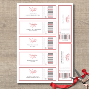 Letölthető Valentin- napi kuponfüzet - személyre szabható feliratokkal - művészet - grafika & illusztráció - digitális - Meska.hu