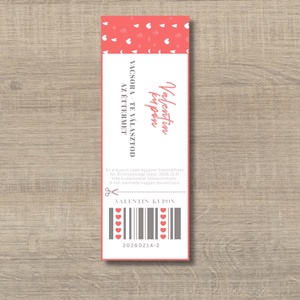 Letölthető Valentin- napi kuponfüzet - személyre szabható feliratokkal - Meska.hu