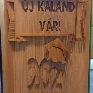 Ballagási emlék könyvszobor, ha lelkesíteni szeretnéd a továbbtanulót , Otthon & Életmód, Dekoráció, Asztal és polc dekoráció, Könyvszobor, Papírművészet, MESKA