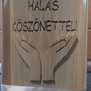 Könyvszobor hálapénz helyett köszönet, hála jeleként akár orvosnak, ápolóknak, Otthon & Életmód, Dekoráció, Asztal és polc dekoráció, Könyvszobor, Papírművészet, MESKA