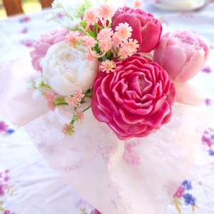 Bazsarózsa csokor, Otthon & Életmód, Gyertya, illat, aroma, Gyertya, Gyertya-, mécseskészítés, MESKA