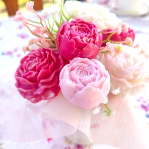 Bazsarózsa csokor - otthon & életmód - gyertya, illat, aroma - gyertya - Meska.hu