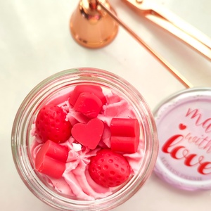 Eper shake, Otthon & Életmód, Gyertya, illat, aroma, Gyertya, Gyertya-, mécseskészítés, MESKA