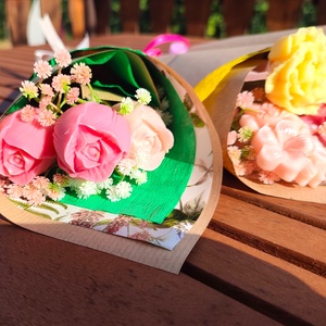 Merci bien - Hortenzia vagy tulipán csokor - otthon & életmód - gyertya, illat, aroma - gyertya - Meska.hu