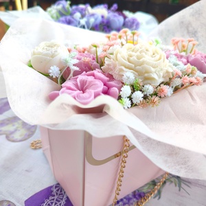 Pastell rose box - otthon & életmód - gyertya, illat, aroma - gyertya - Meska.hu