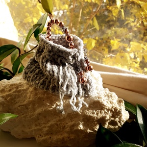 Puha szürke zsenília zsák  az otthonos gondoskodás hangja - otthon & életmód - dekoráció - spiritualitás - mala - Meska.hu