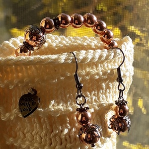 Fényfonat  kézzel kötött-horgolt pamut ékszerzsák - ékszer - ékszertartó - ékszerdoboz - Meska.hu