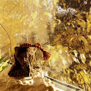 Puha zsenília mala zsák  Mohahang (Mohazöld), Otthon & Életmód, Dekoráció, Spiritualitás, Mala, Kötés, Horgolás, MESKA