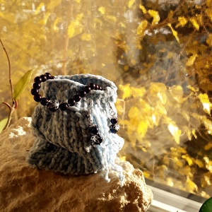 Puha zsenília mala zsák  Hajnalpára (Világoskék) - Meska.hu