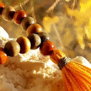 Aranyló Nap fa mala karkötő  a derűért - otthon & életmód - dekoráció - spiritualitás - mala - Meska.hu