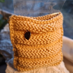 Zsákbamacska � Pamut ékszertartó meglepetés fülbevalóval Napöböl, Ékszer, Fülbevaló, Lógó fülbevaló, Kötés, Horgolás, MESKA