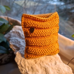 Zsákbamacska � Pamut ékszertartó meglepetés fülbevalóval Fényhullám - ékszer - fülbevaló - lógó fülbevaló - Meska.hu