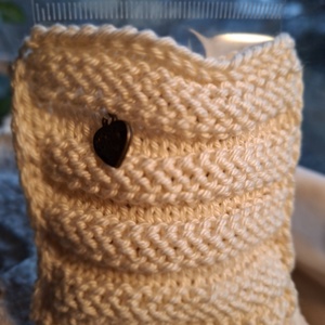 Zsákbamacska � Pamut ékszertartó meglepetés fülbevalóval Derűhullám - ékszer - fülbevaló - lógó fülbevaló - Meska.hu