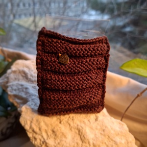 Zsákbamacska � Pamut ékszertartó meglepetés fülbevalóval Mélyáram - ékszer - fülbevaló - lógó fülbevaló - Meska.hu