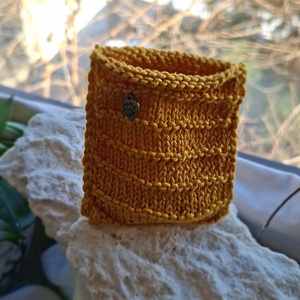 Aranyderű � kézzel kötött-horgolt pamut ékszerdoboz, Ékszer, Ékszertartó, Ékszerdoboz, Kötés, Horgolás, MESKA