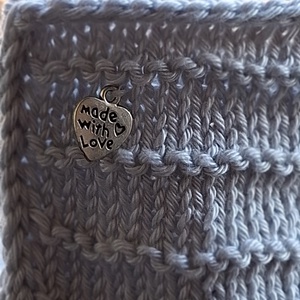 Ezüderű � kézzel kötött-horgolt pamut ékszerdoboz - ékszer - ékszertartó - ékszerdoboz - Meska.hu