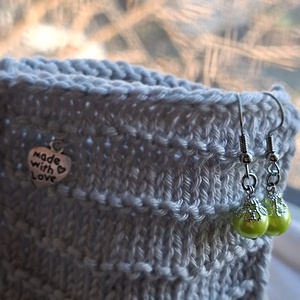 Ezüderű � kézzel kötött-horgolt pamut ékszerdoboz - ékszer - ékszertartó - ékszerdoboz - Meska.hu