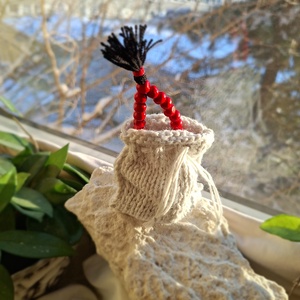 27 szemes fa mala karkötő � Piros színű (8mm) - otthon & életmód - dekoráció - spiritualitás - mala - Meska.hu