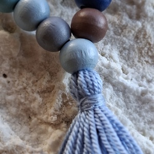 27 szemes fa mala karkötő � Téli színekben (8mm) - otthon & életmód - dekoráció - spiritualitás - mala - Meska.hu
